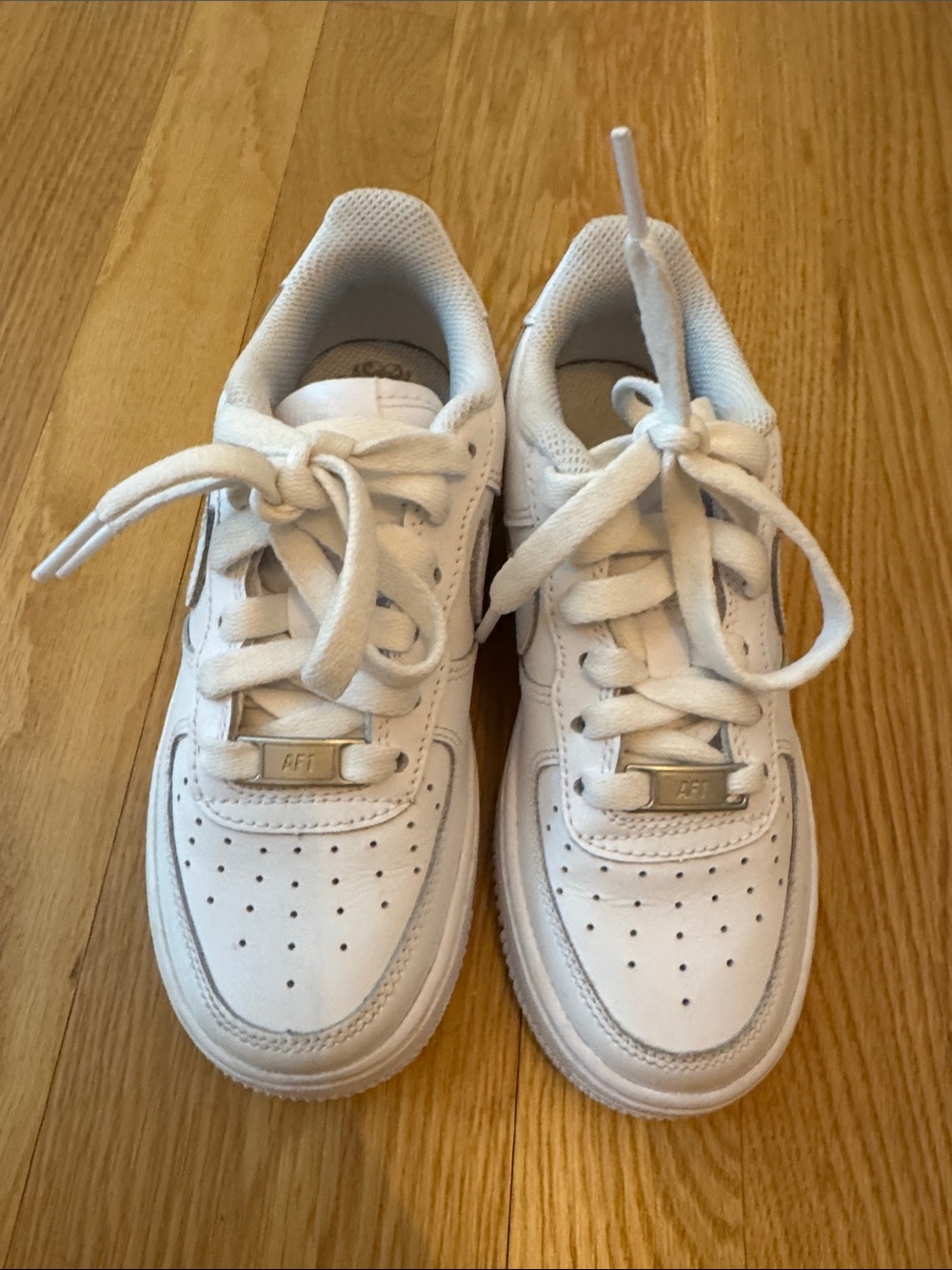 Kids White Lace-Up Sneakers for Everyday Play